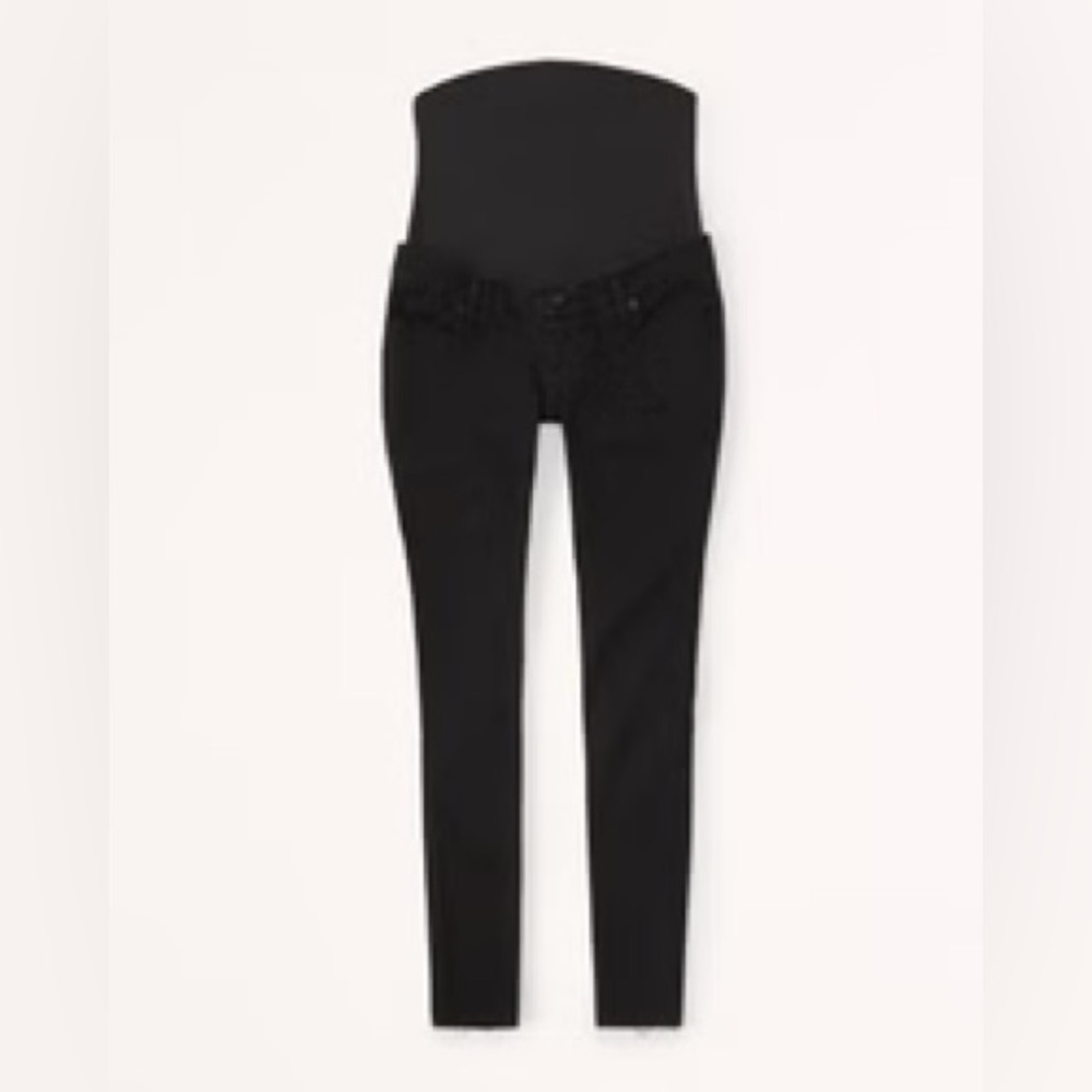 Abercrombie & Fitch  Maternity Super Skinny Ankle Jeans black size 25 petite